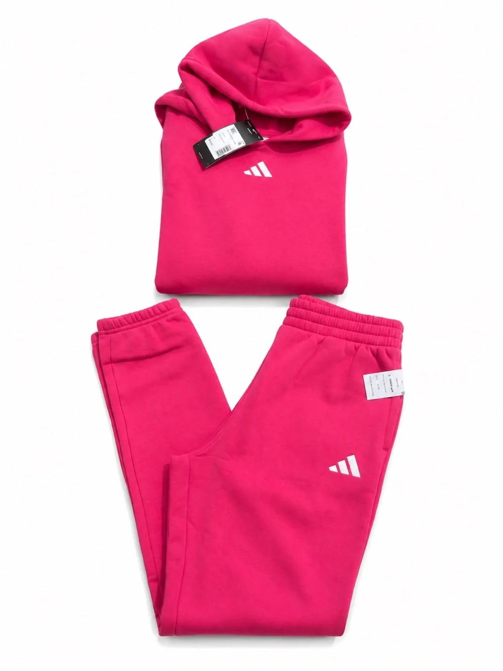 adidas 2 Piece Long Sleeve Fleece Pullover & Jogger Set